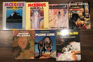 MOEBIUS メビウス「VENISE CELESTE」「MADE IN L.A.」「BLUEBERRY 4」　BOILET/PEETERS「LOVE HOTEL」など欧米コミック７点セット