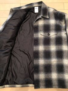 Ron Herman ロンハーマン RHC Ombre Plaid Shirt Jacket CPO オンブレ チェック シャツ ジャケット M