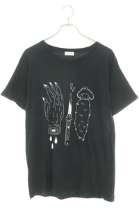 サンローランパリ 15SS 361467 Y2GC1 サイズ:M ナイフプリントTシャツ 中古 BS99