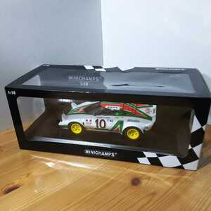 ミニチャンプス【1/18 ランチア ストラトス モンテカルロ 1976】優勝車 Lancia Stratos Winner Rally Monte Carlo Alitalia Munari/Mai