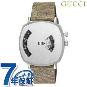 グッチ GRIP クォーツ 電池式 腕時計 ブランド メンズ レディース GUCCI YA157415 アナログ ブラック ブラウン 黒 スイス製