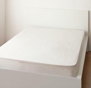 ナチュラルボーダーデザインカバーリング elmar エルマール ベッド用ボックスシーツ シングル ホワイト