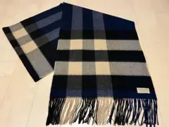 BURBERRY　バーバリー カシミア100％ 超大判マフラー　未使用に近い