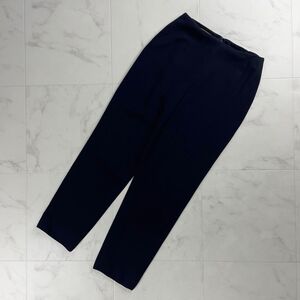 美品 DONNAKARAN ダナキャラン ウール100% テーパードパンツ ボトムス レディース 黒 ブラック サイズ7*TC252