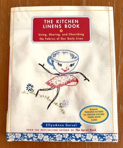 洋書 THE KITCHEN LINENS BOOK 1940年代のモチーフを復刻した転写バターン付き キッチンリネンファブリックの本 