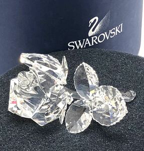 SWAROVSKI スワロフスキー　オーストリア製　薔薇モチーフ　置物　18677213