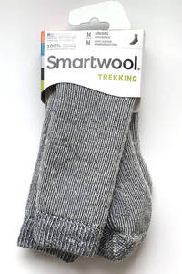 送料無料 Smart wool スマートウール トレッキングヘビークルー 靴下 グレー Mサイズ(24-26.5cm）