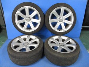 アウディ TT クワトロ 純正 18インチ 9J +52 PCD112 5穴 8J0601025AC 225/50R18 95W タイヤ ホイール 4本 (g091024)