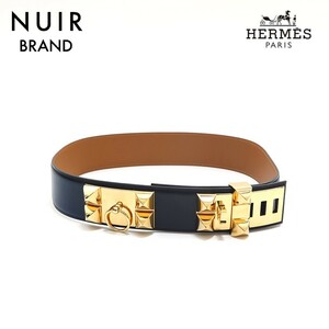 エルメス HERMES ベルト メドール ブラック