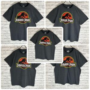 【まとめ売り】Jurassic Park ジュラシックパーク Tシャツ 半袖 輸入品 L・XL 5点セット 断捨離 海外輸入 US古着 ハンドメイド生地