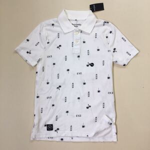 ★ Abercrombie kids ◆ ポロシャツ 白 サイズ9/10 半袖 Tシャツ カットソー シャツ アバクロ キッズ ◆W5 つGF7M-11