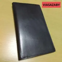 VIASAZABY ヴィアサザビー 上質レザー 手帳カバー 本革 ブラウン