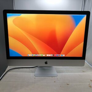 Apple iMac Retina 5K 27-inch 2017 Core i7 4.20GHz/16GB/32GB(NVMe)/1TB 〔0611D03〕