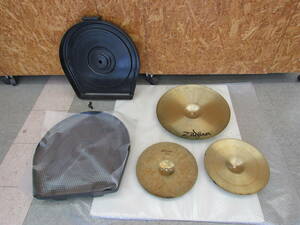 SS⑨　シンバル3枚＆ケースセット　zildian　SABIAN　SKB　動作未確認　現状渡し　佐川160サイズ/直接引き取り【岐阜県多治見市】