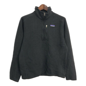 patagonia パタゴニア ベターセーター ハーフジップ フリースジャケット アウトドア ブラック (メンズ L) 中古 古着 S6968