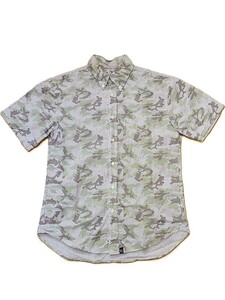 Goodenough IVY Camouflage カモ柄 Short Sleeve Shirt L 美Used グッドイナフ 藤原ヒロシ GE GDEH 正規品 nowhere