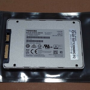 TOSHIBA THNSN9120GESG SSD 120GB 使用時間6575時間