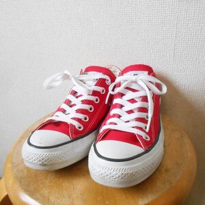 コンバース converse ローカット スニーカー 赤 24,5cm