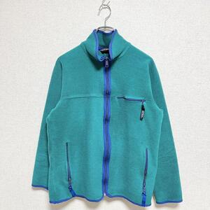 80’s Patagonia 三角タグ レトロカーディガン フリース グリーン