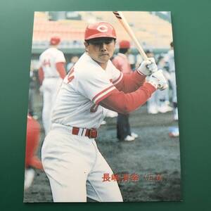 レアブロック　1989年　カルビー　プロ野球カード　89年　160番　広島　長嶋清幸　美品　　　【管理NO:202-00】