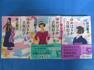 ゆめはるか吉屋信子　上中下三冊セット　田辺聖子　中央文庫