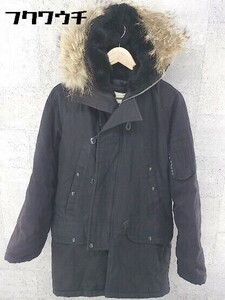 ■ SPIEWAK スピワック USA製 golden fleece 1N3BFJ コヨーテファー付き N-3B 長袖 フライトジャケット 36 ブラック #