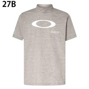 ★正規品★【新品】オークリー（OAKLEY) ELLIPSE LOGO MOCK【モックネックシャツ】半袖Tシャツ　FOA406524　カラーGREY（27B)　US/Mサイズ