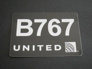 ユナイテッド航空■B767■UNITED AIRLINES■ボーイング■ステッカー