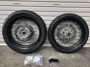 ♪【WR250R モタード化 X化】WR250X MICHELIN 17インチタイヤ 純正ホイールセット MOTO禅 キャリパーサポート OUTEX TLキット