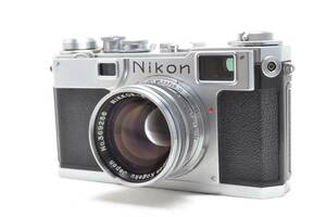 美品 ニコン Nikon S2 レンジファインダー フィルムカメラ Nikkor S.C 5cm f/1.4 レンズ #6281