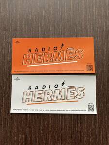 HERMES シール ステッカー エルメス ラジオエルメス 非売品 2枚