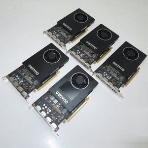 5枚セット◆nVidia Quadro P2200 5GB PCI-Express グラフィックボード◆動作確認済み