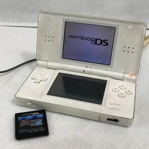 I217-S3 ◎ Nintendo ニンテンドー DS Lite 本体 USG-001 クリスタルホワイト 任天堂 ソフト ポケモンブラック2 付き 通電OK 1264906