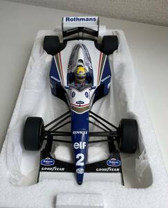 ロスマンズ ウィリアムズ ルノー FW16 アイルトン セナモデル ミニチャンプス 1/18