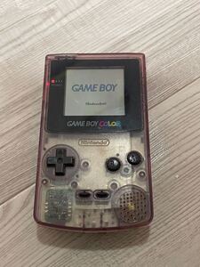 【1円出品】稼働品 任天堂 ゲームボーイカラー スケルトン CGB-001 本体のみ GAMEBOY COLOR レトロゲーム