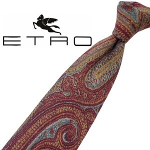 691/ ETRO エトロ 中古 ネクタイ ウール混 ネコポス可