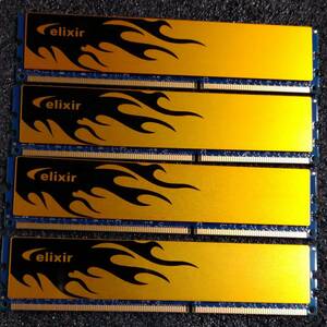 【中古】DDR3メモリ 16GB(4GB4枚組) CFD Elixir W3U1600HQ-4G [DDR3-1600 PC3-12800]