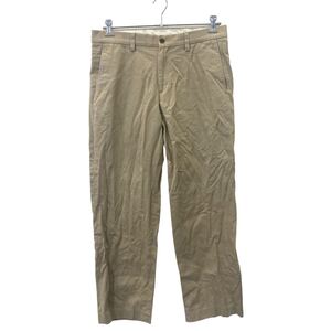 Eddie Bauer チノパンツ ワークパンツ W34 エディバウアー ベージュ 古着卸 アメリカ仕入 2408-37