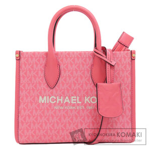 Michael Kors マイケルコース MKシグネチャー 2WAY ハンドバッグ PVC レディース 中古