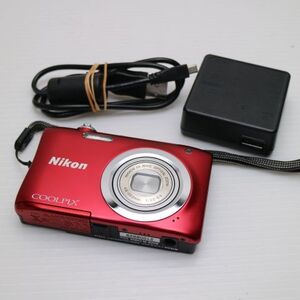 中古 COOLPIX A100 レッド 即日発送 コンデジ Nikon 本体 あすつく 土日祝発送OK