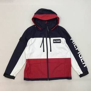 ■TOMMY HILFIGER トミーヒルフィガー マウンテンパーカー マウンテンジャケット XL メンズ 紺×赤×白 ナイロン100% 詳細不明 0.82kg