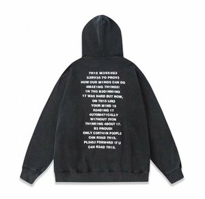 VETEMENTS ヴェトモンス Hoodie ウェットプルパーカ パーカ ブラック 中古 M TJ 1