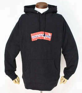 未使用品 17SS Supreme COMME des GARCONS SHIRT Box Logo Hooded Sweatshirt シュプリーム ギャルソン プルオーバー パーカー 黒 M