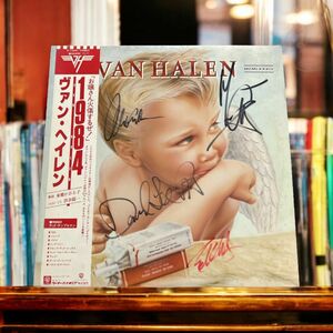 Van Halen ヴァン・ヘイレン David Lee Roth デヴィッド・リー・ロス Eddie Van Halen 直筆サイン入り LP レコード 送料無料