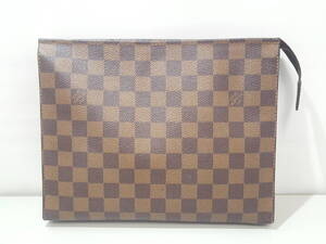 LOUIS VUITTON ルイヴィトン ダミエエベヌ ポッシュトワレット 26 N47543 クラッチバッグ/約19×25×5cm/ポーチ/セカンドバッグ/03KO010701