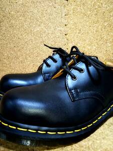 【Dr.MARTENS】ドクターマーチン 1925 スチールトゥ 3ホールシューズ UK4(23cm ) CORE 1925 STEEL TOE 3EYE SHOE オデコ靴【美品】