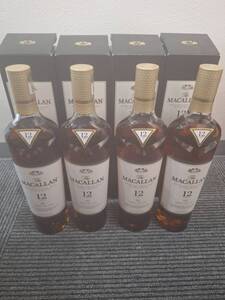 【希少】MACALLAN SHERRY OAK CASK 12年 700ml 40％ マッカラン シェリーオークカスク 12年 スコッチ ウイスキー 箱付　4本セット