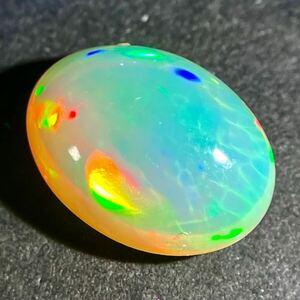 遊色効果抜群!!≪天然オパール5.250ct≫n 約14.6×10.9mm ルース 裸石 宝石 ジュエリー ハニカム　jewerly honeycomb opal w2 40