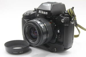 Y1322 ニコン Nikon F4 AF Nikkor 35-70mm F3.3-4.5 フィルムカメラ ボディレンズセット バッテリーパック MB-21付き ジャンク