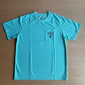 South2 West8 ROUND POCKET TEE - CIRCLE HORN M TURQUOISE/ターコイズ 速乾ドライT 新品タグ付 S2W8 サウスツーウェストエイト ネペンテス